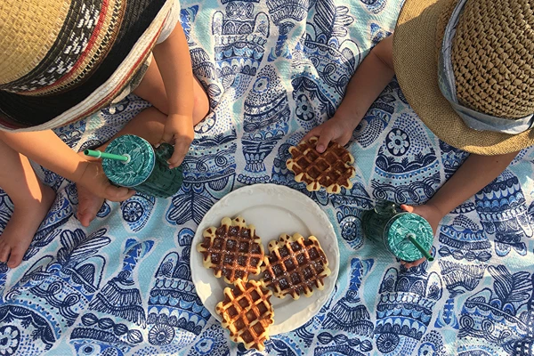 Deliziosi waffle lievitati