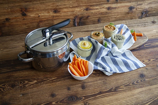 Hummus w różnych wersjach smakowych