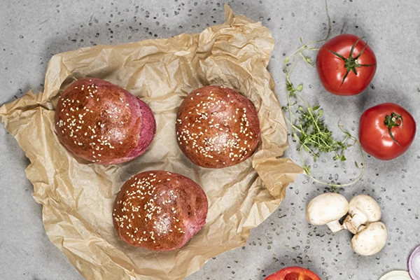 Panini rossi alla barbabietola