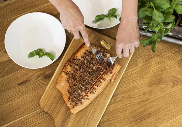 Salmone affumicato a caldo