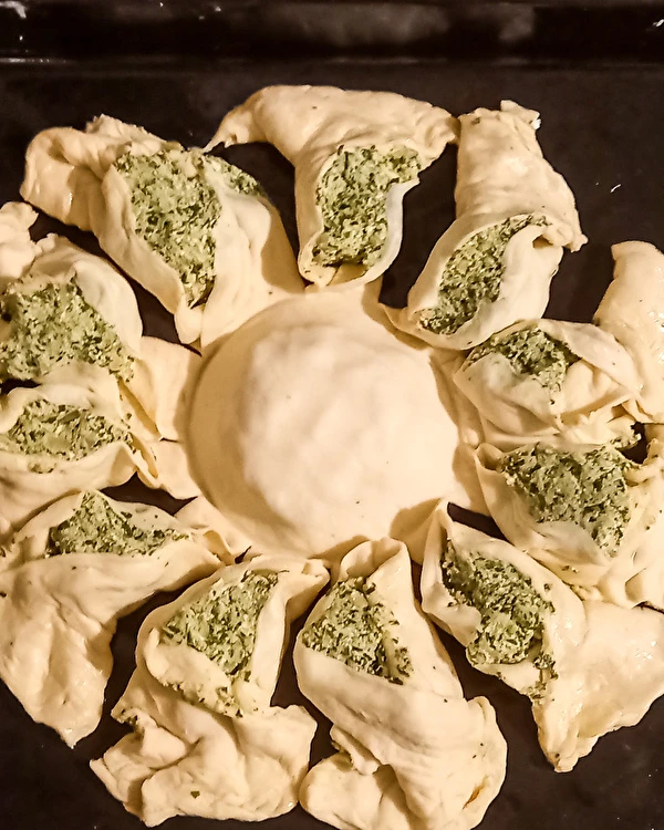 Stella lievitata agli spinaci