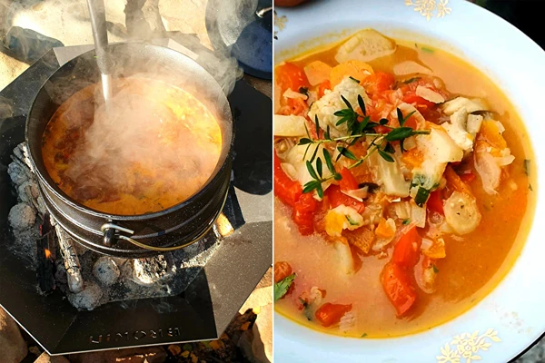 Zuppa di carpa piccante
