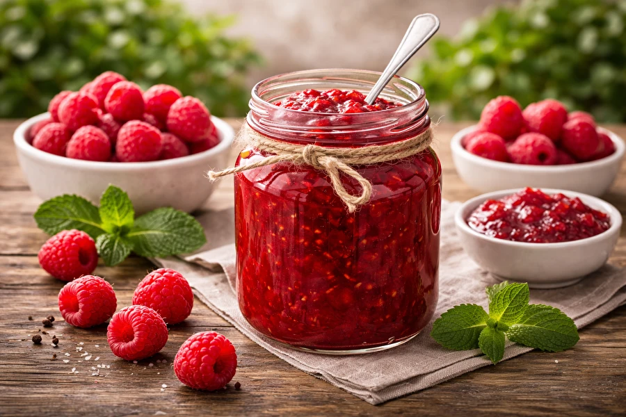 Confettura di lamponi
