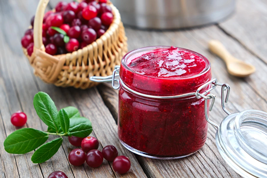 Browin Przepiśnik - Confettura di mirtilli rossi - per panini, carni e paté