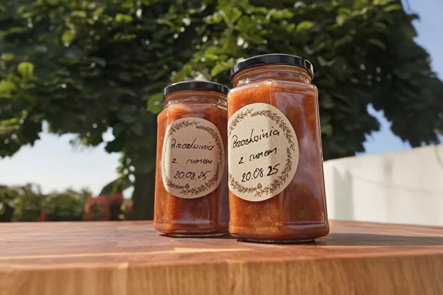 Browin Przepiśnik - Confettura di pesche con essenza Jamaica Rum