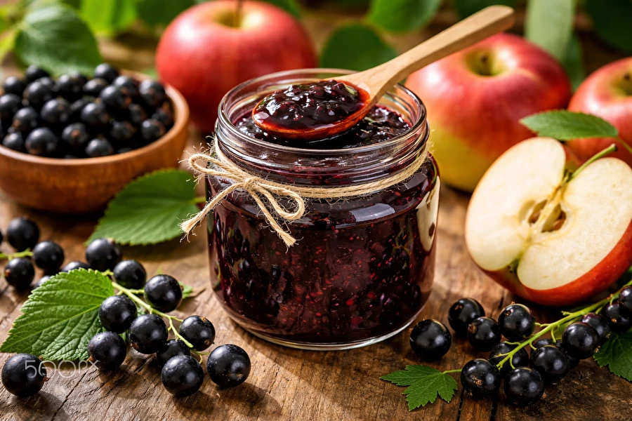 Confettura di ribes nero e mele