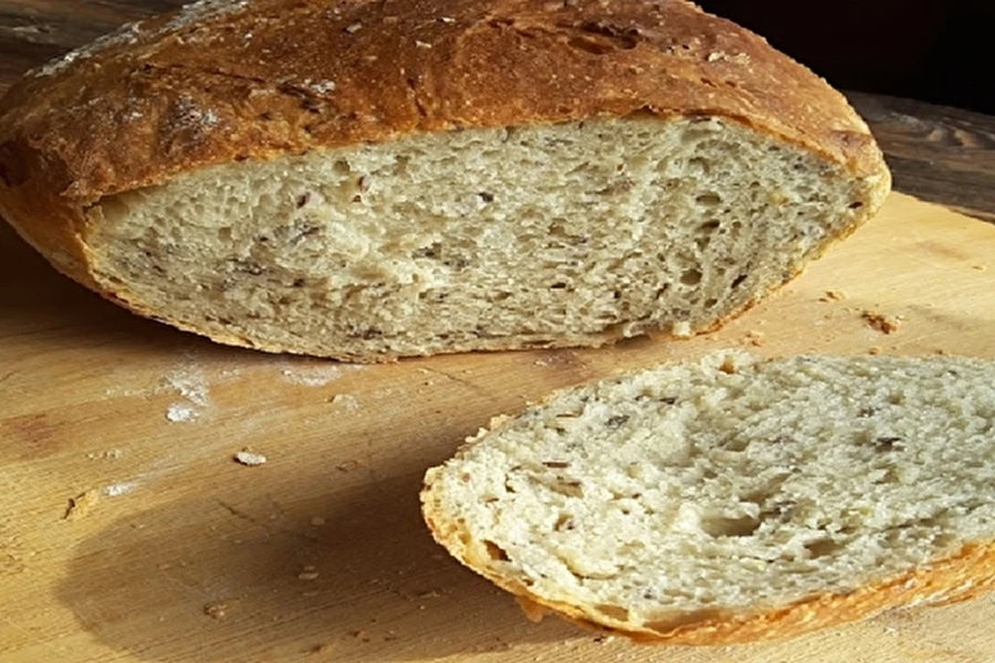 Browin Przepiśnik - Pane di frumento con lievito e semi di lino