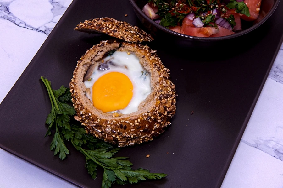 Browin Przepiśnik - Uovo al forno nel panino