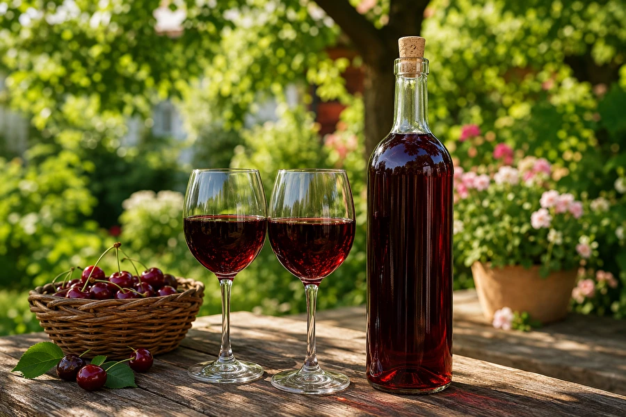 Browin Przepiśnik - Vino di ciliegie - forte, semi-dolce